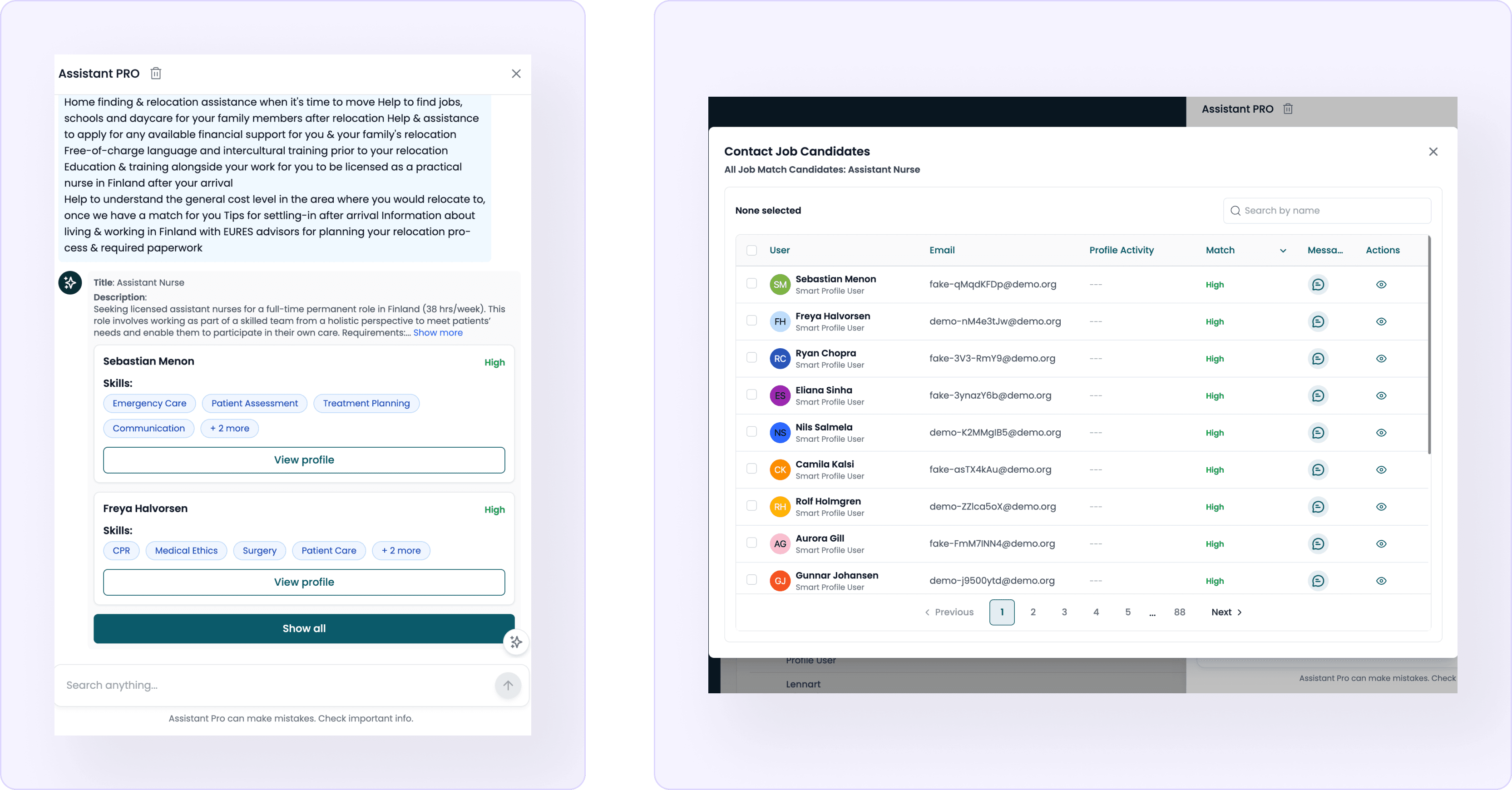 Job Post → Instant Talent Matching